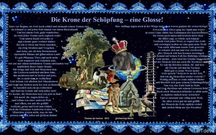 Die Krone der Schöpfung – eine Glosse!