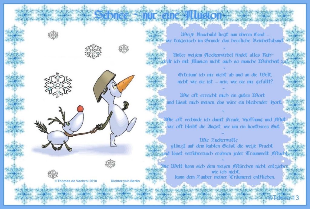 Schnee – nur eine Illusion
