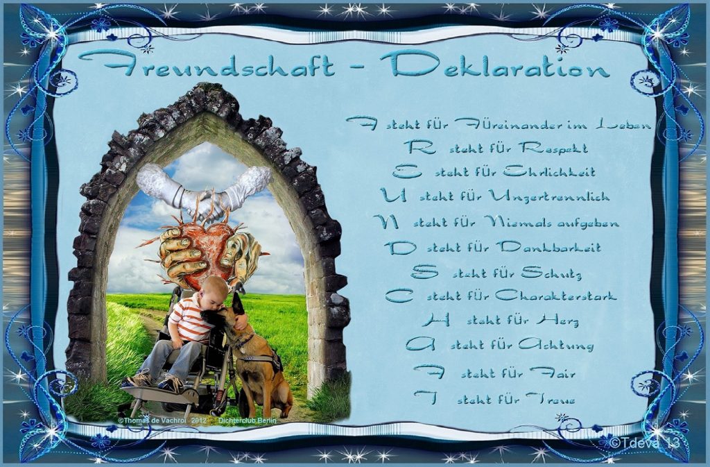 Freundschaft – Deklaration