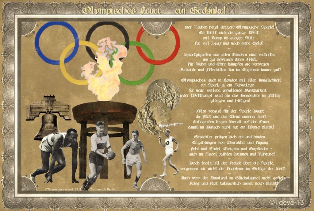 Olympisches Feuer – ein Gedanke!