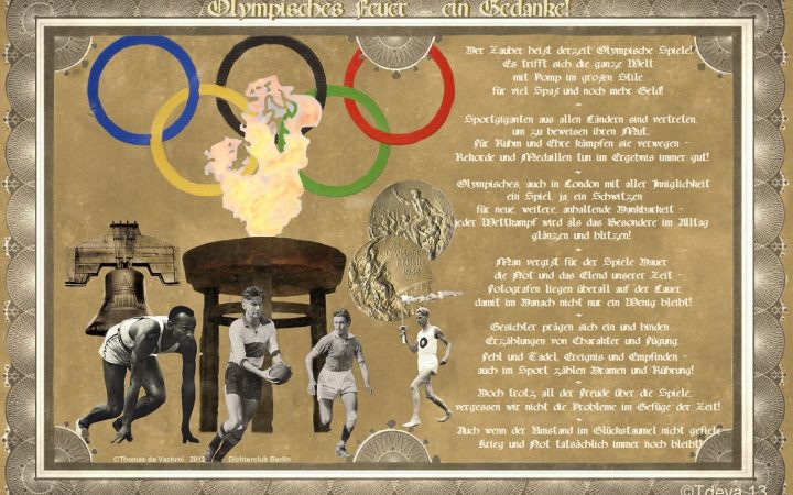 Olympisches Feuer – ein Gedanke!