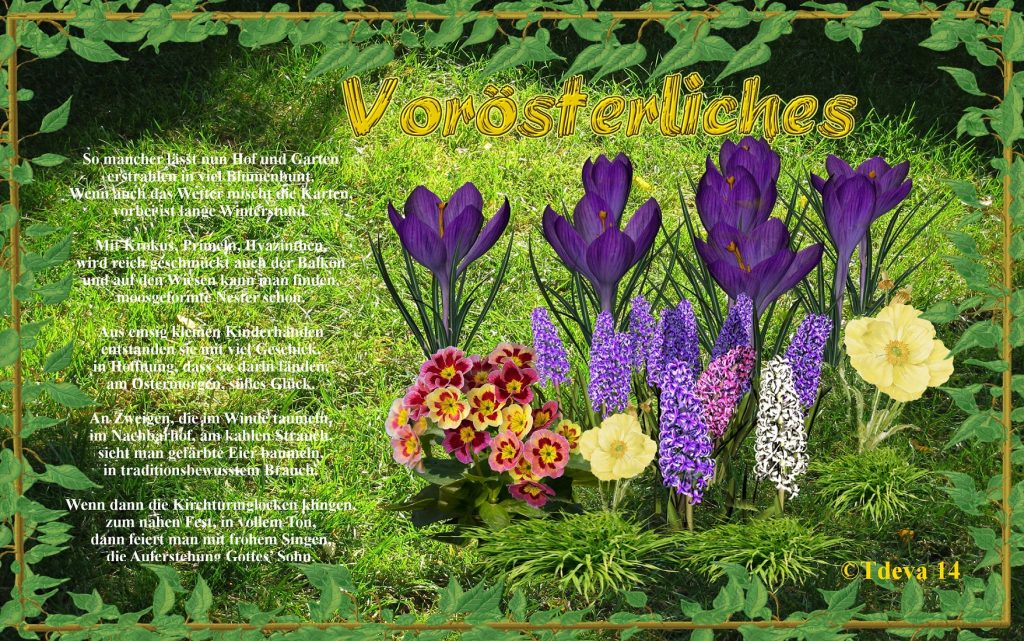 Vorösterliches………….