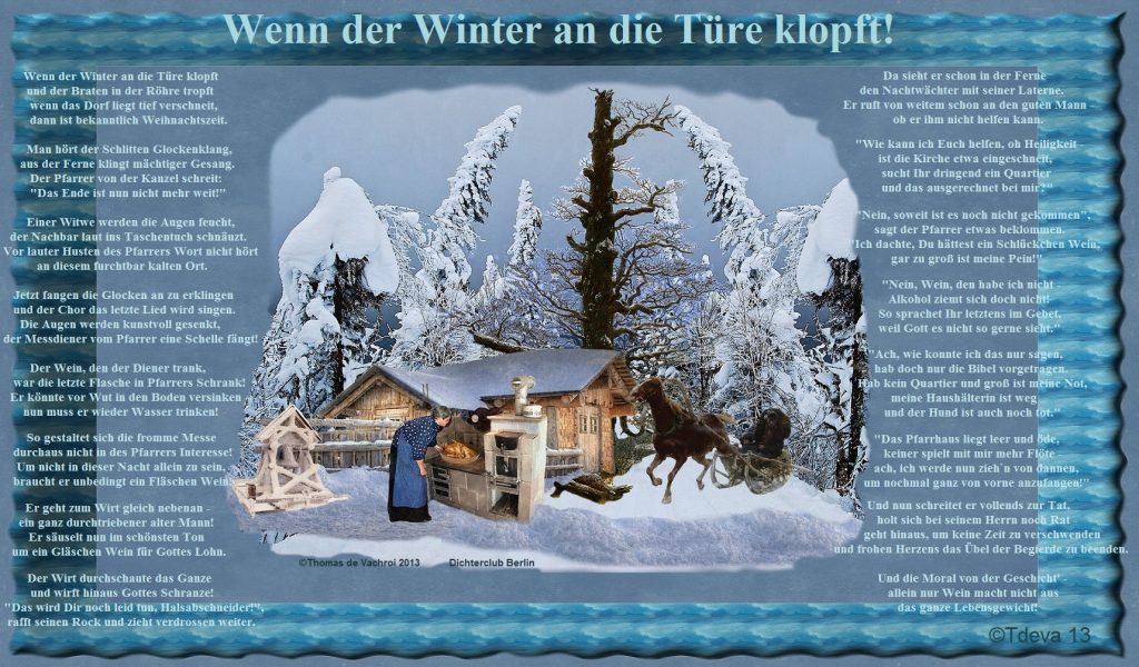 Wenn der Winter an die Türe klopft!