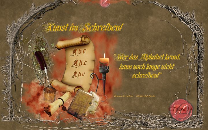 Kunst am Schreiben!
