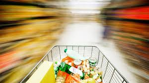Supermarktgedränge