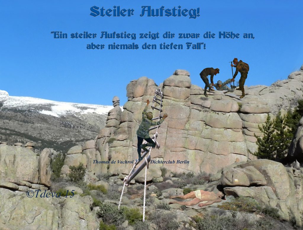 Steiler Aufstieg!
