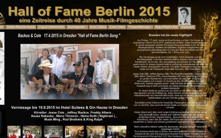 Pressemitteilung – Hall of Fame im Suitess Hotel Dresden