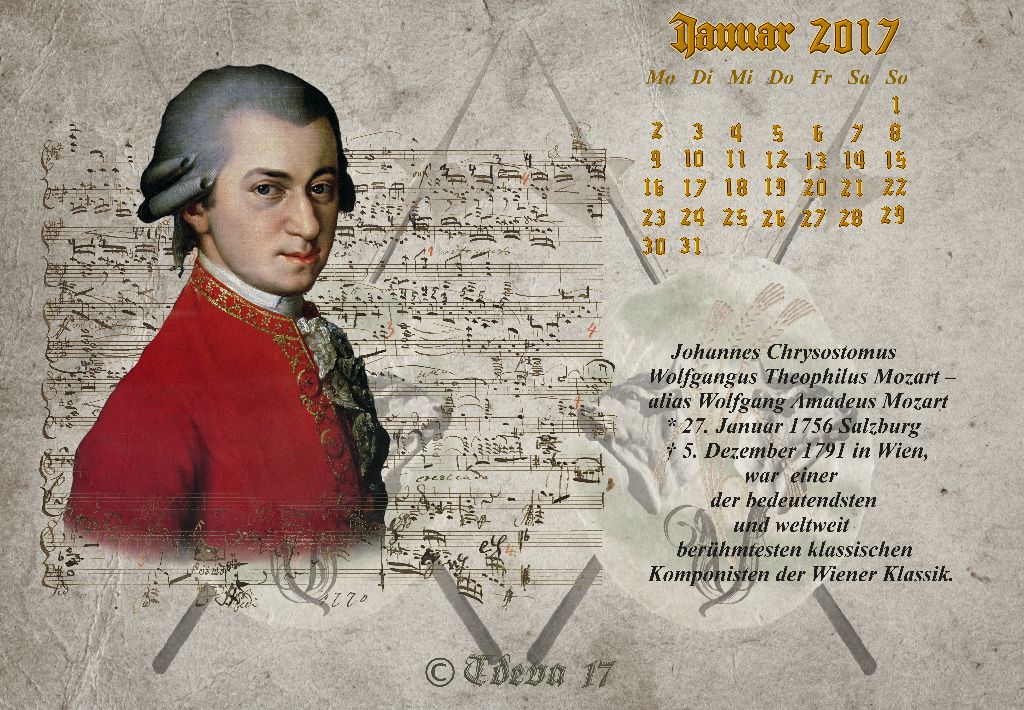 Vachroi’s Jahreskalender 2017 – Januar