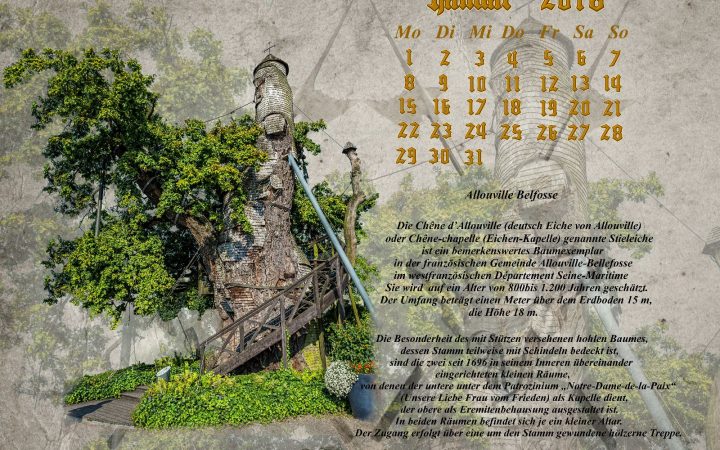 Monatskalender 2018 – Januar