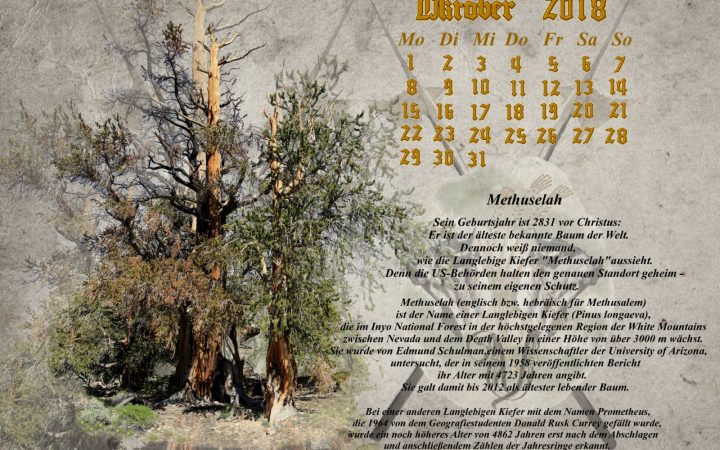 Vachroi’s Jahreskalender 2018 – Monat Oktober