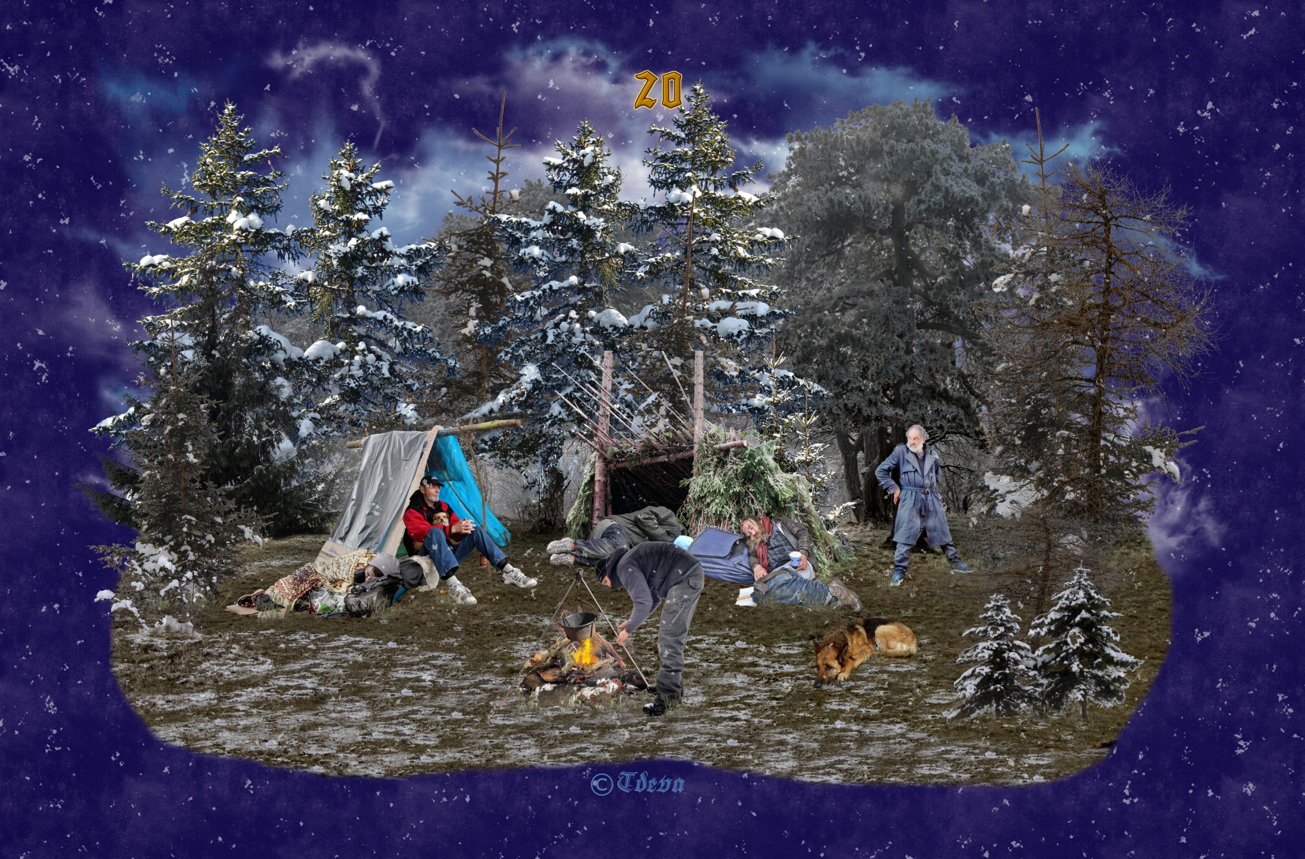 Der Adventskalender ist all jenen Menschen gewidmet, denn es nicht so gut geht und obdachlos und wohnungslos sind. 