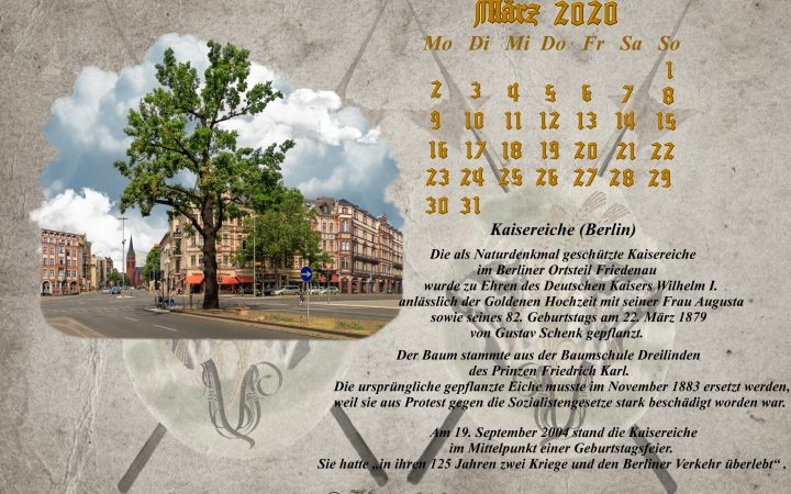 Vachrois Jahreskalender 2020 – Monat März