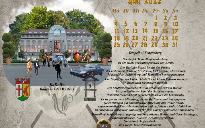 Vachrois Jahreskalender der 12 Berliner Bezirke – Monat Juli -2022