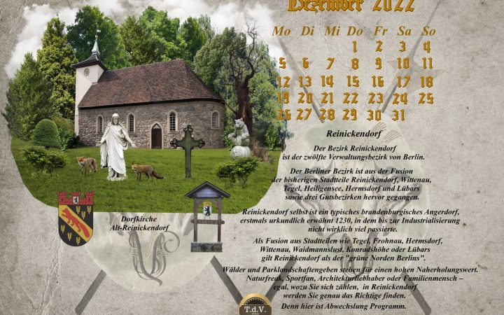 Vachrois Jahreskalender 2022 der 12 Berliner Bezirke – Monat Dezember