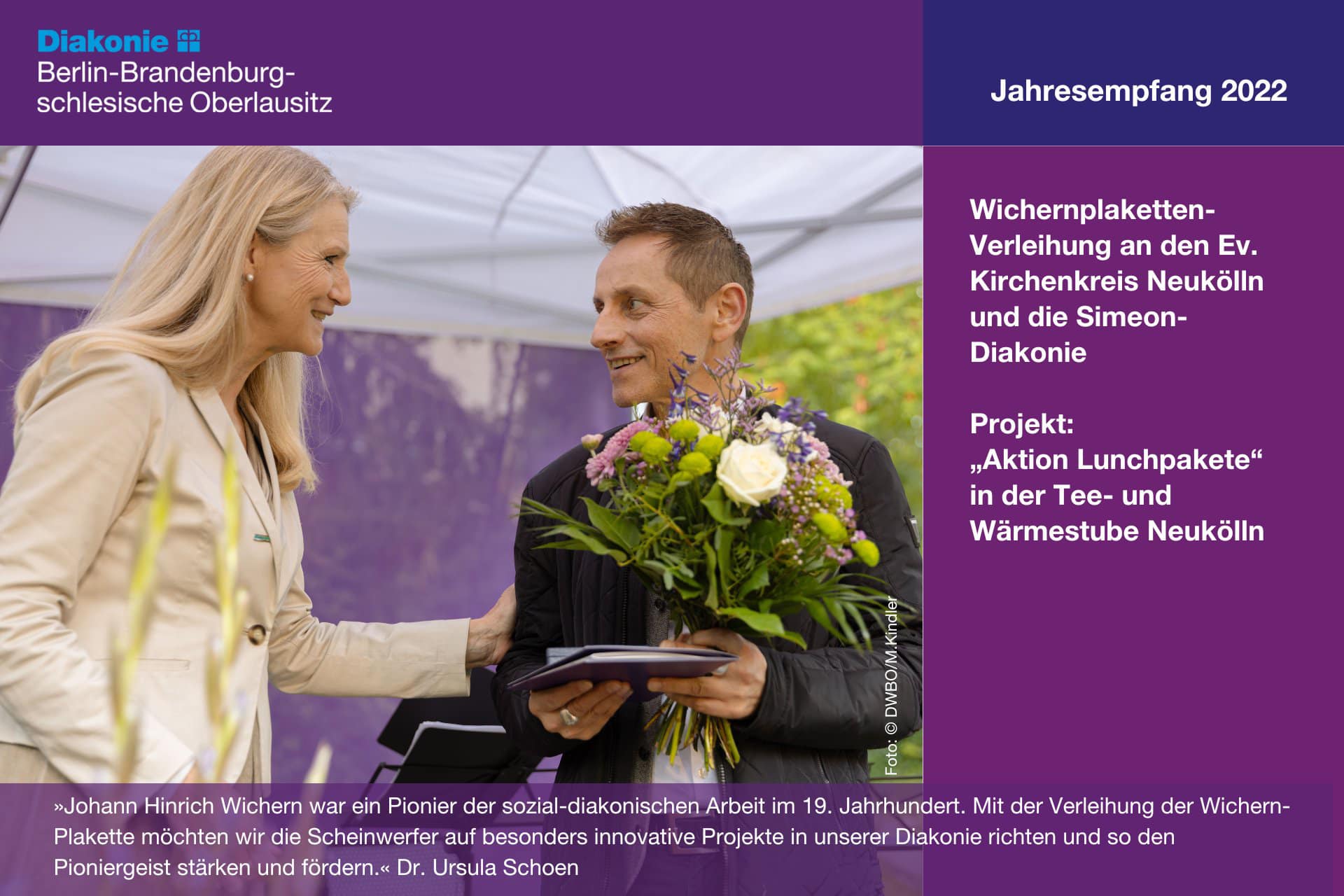 Verleihung der Wichern Plakette