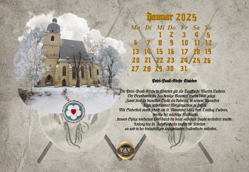 Vachrois Jahreskalender 2025 – auf Luthers Spuren