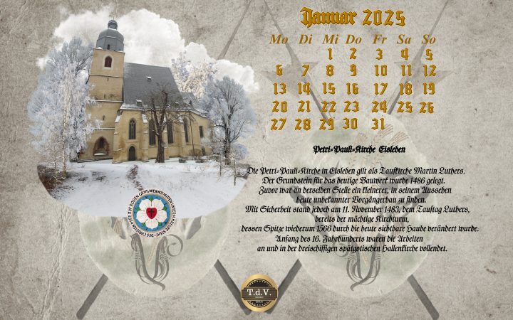 Vachrois Jahreskalender 2025 – auf Luthers Spuren